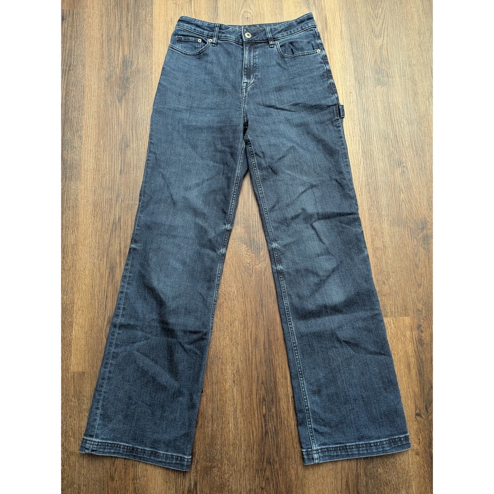 Prana‎ Jeans Womens 6/28 Blue Dark Wash Tukino Outdoor Carpenter Loop Denim